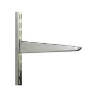 Slotted Channel Glass Shelf Bracket - Stainless Steel, Different Sizes, Silver Color | Versatile for Industrial, Warehouse, Storage Applications