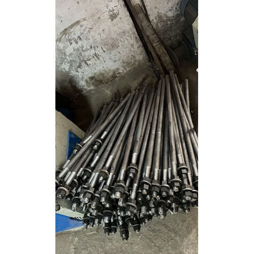 Galvanized MS Half Thread Foundation Bolt