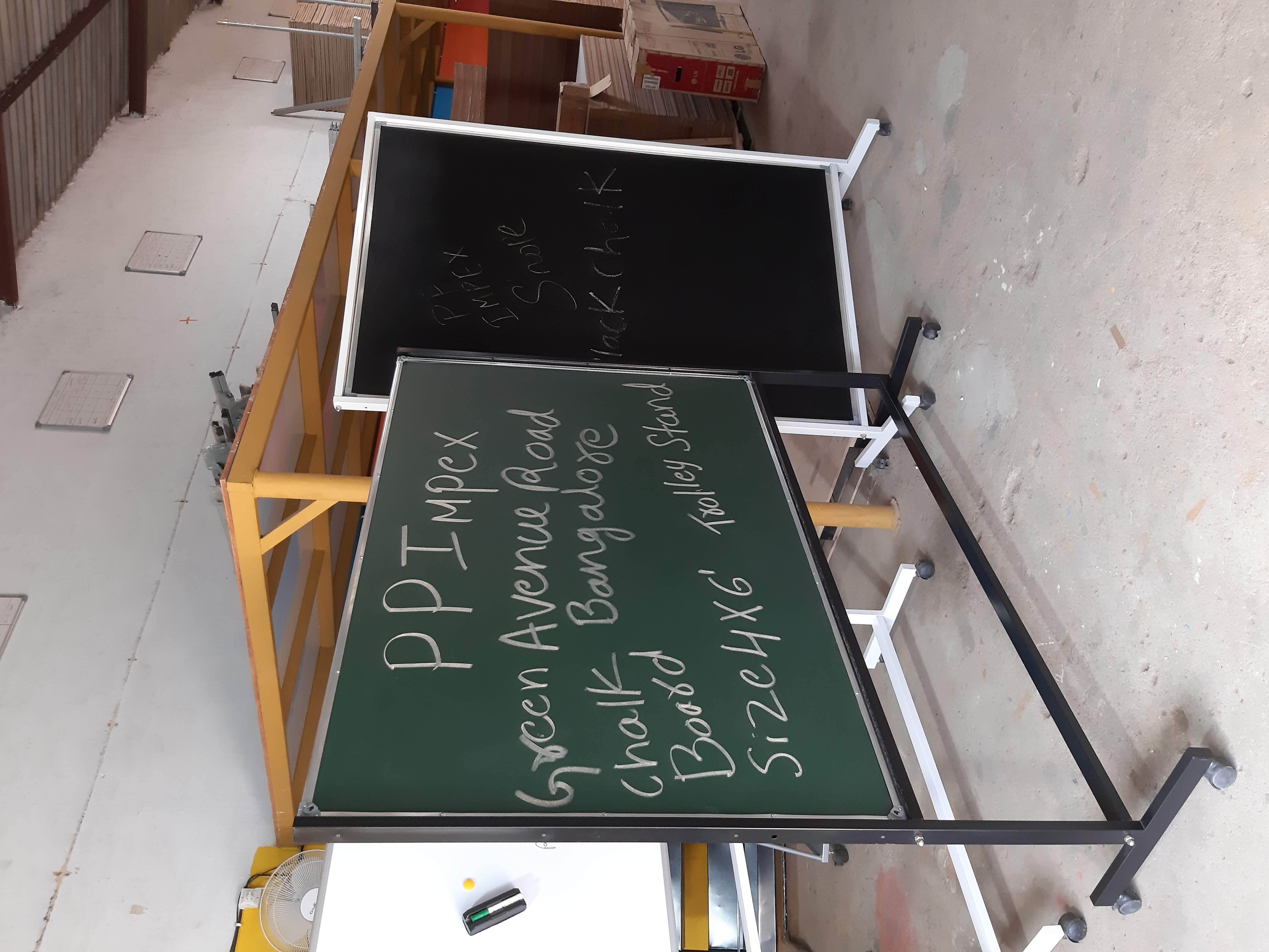 Write Nice green chalk board four line board