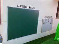 Write Nice green chalk board four line board