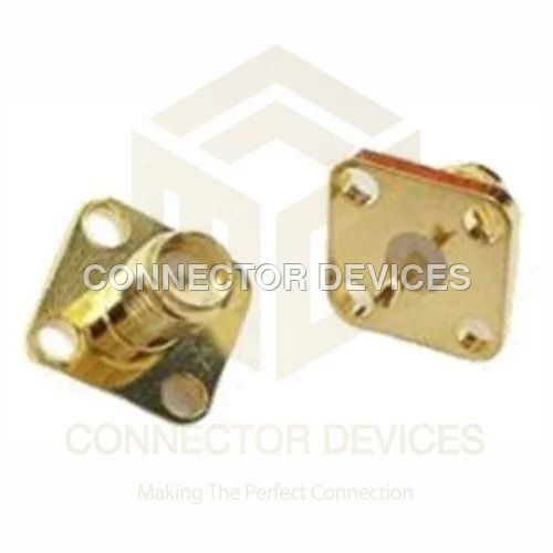 SMA FEMALE 4 HOLE CONNECTOR