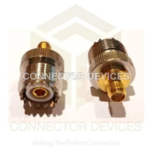 RF CONNECTOR ADAPTOR SMA FEMALE TO UHF FEMALE