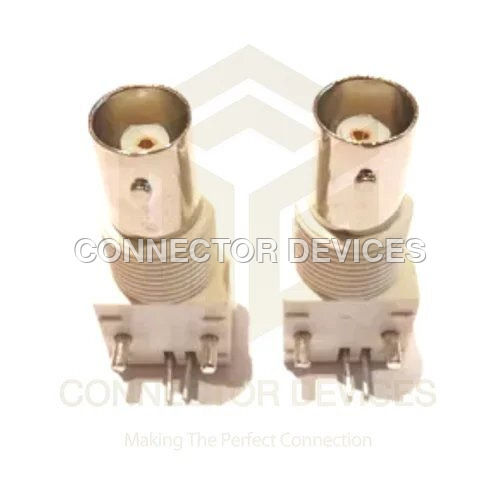 BNC FEMALE RIGHT ANGLE PCB MOUNT CONNECTOR