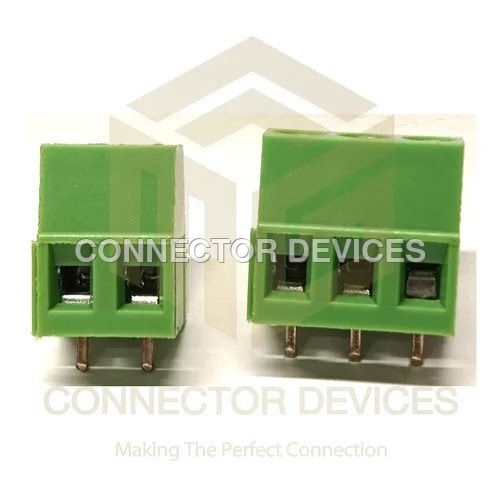 Pcb Connector Xy128 Xinya Terminal Block - Color: Green