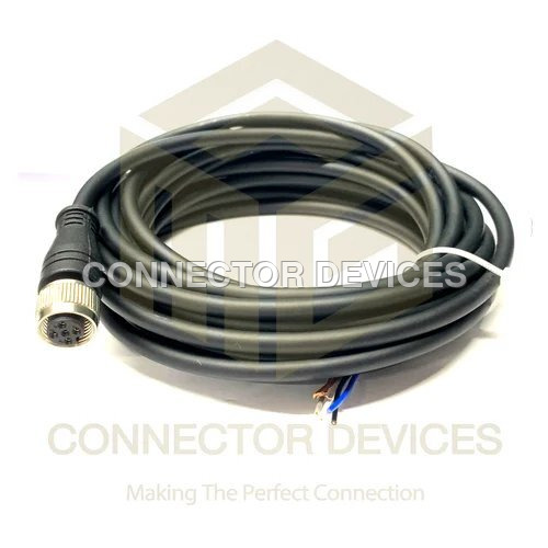 Computer M12 Sensor Cables - Color: Black