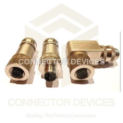 M12 SENSOR CONNECTORS B CODED FULL METAL