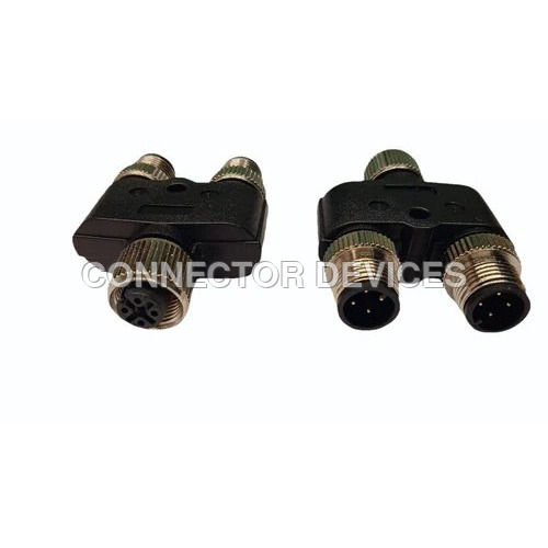 M12 Sensor Connectors Y Splitter 4 Pin