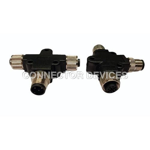 M12 Sensor Connectors T SPLITTER 4 PIN