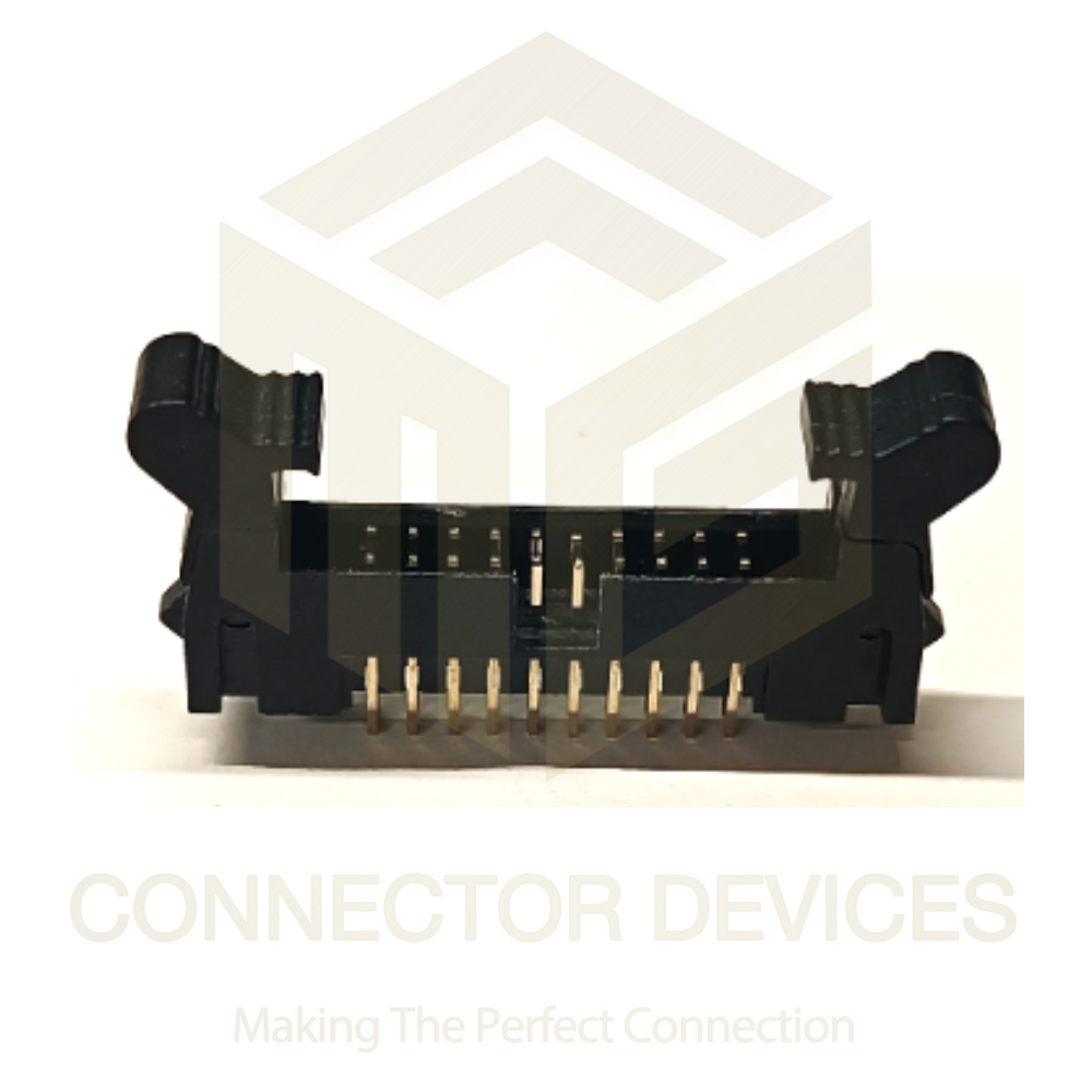 Frc Male Connector 2mm - Brass Alloy Male Connectors, 10 Pin To 64 Pin, Matte Black, -40â°c To +105â°c Operating Range, Secure Locking Mechanism