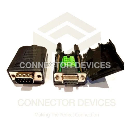 Rs232 Female Connector 9 Pin Solderless