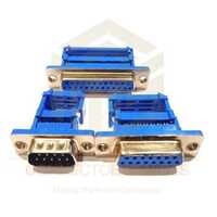 Idc D Sub Connector - Copper Alloy, Standard Size, Blue Silver Color | 500 V Ac, Ip67 Rated, Operating Temperature 0c To 80c