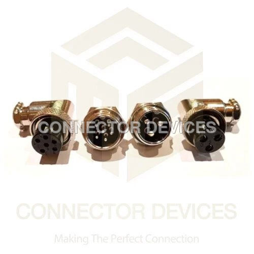 METAL ROUND SHELL CONNCTORS GX 16 RA