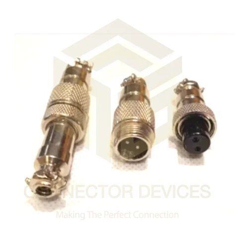 MINI ROUND SHELL CONNECTORS 12MM MALE FEMALE CABLE