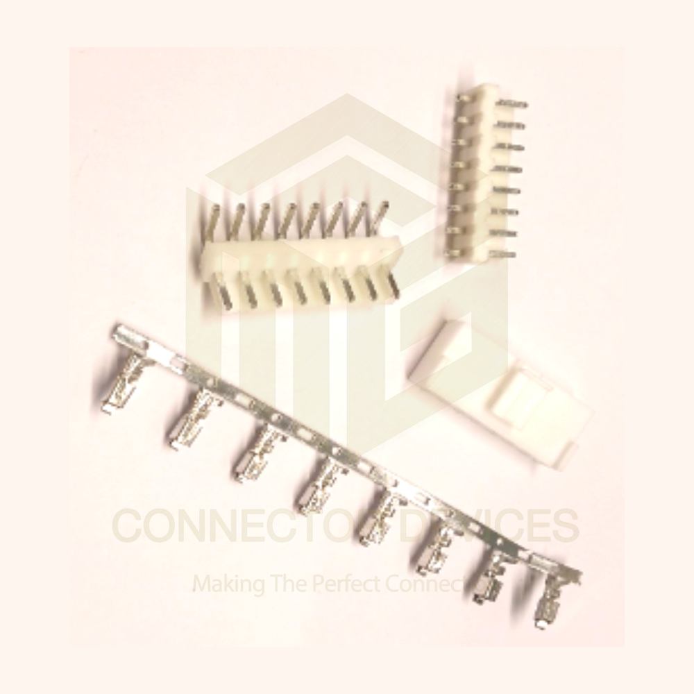 Cpu Lock Type Connectors 3.96mm - Metal Contacts, 16mm Shell Size, White Color, 2-5 Pin Configuration | Secure Locking Mechanism, Pcb Mounting, 125v Rating