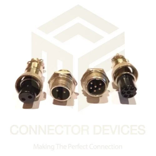 Round Shell Connector 4 Pin Male Female