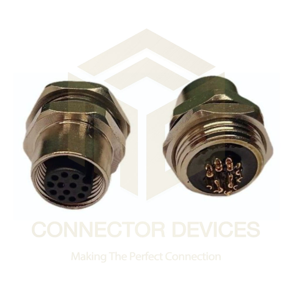 M12 Sensor Connector Female Bulk Head