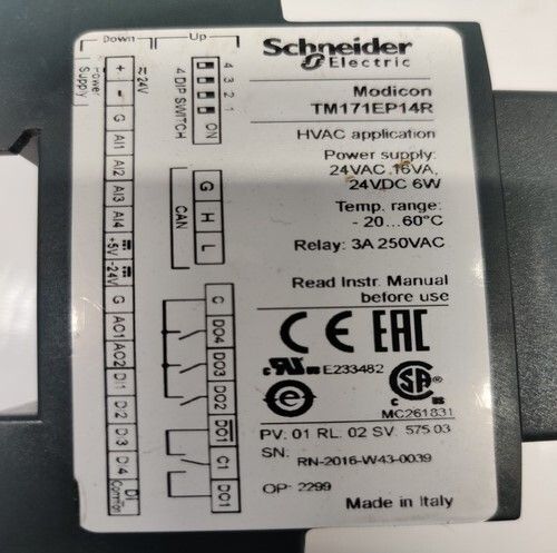 SCHNEIDER ELECTRIC TM171EP14R EXPANSION I/O MODULE