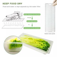 FOOD STORAGE CONTAINER WITH REMOVABLE DRAIN PLATE