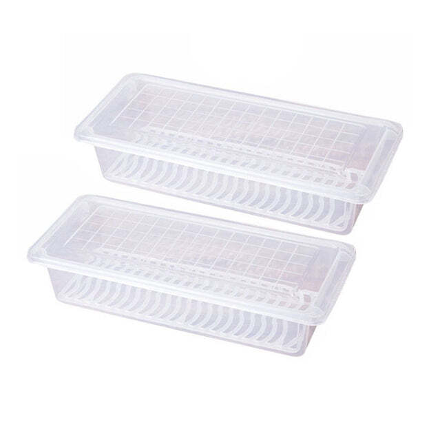 FOOD STORAGE CONTAINER WITH REMOVABLE DRAIN PLATE
