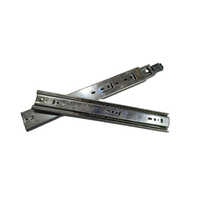 Telescopic Channel - Solid Wood & Steel,  Eco-friendly, Silver Color, Durable With Smooth Movement For Drawers & Cabinets