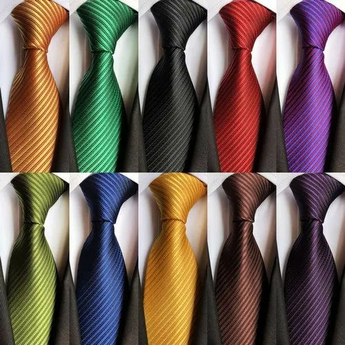 Multicolor Mens Colored Silk Tie