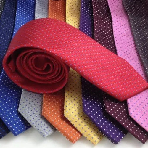 Multicolor Woven Silk Neck Tie