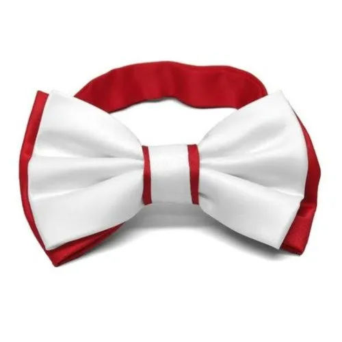 White And Red Modern Bow Ties