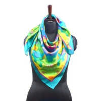 Custom Printed Scarf - 50cm x 170cm, Multicolor Floral Print, Machine Made Polyester, Stylish Daily Wear for Women
