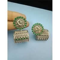 Oxidized Jhumka Earring