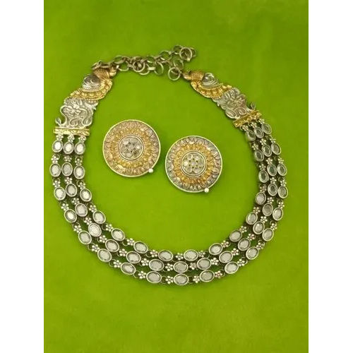 Ladies Silver Oxidized Jewellery