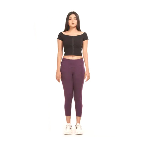 Different Available Plum Ankle Length Leggings