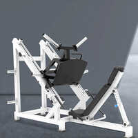 V-10 45 Degree Leg Press - 2300x1380x1550mm | Commercial Grade Gym Equipment, Black Seat Color, Manual Operation, 195kgs Weight Stick, Warranty Included