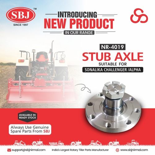 STUB AXLE SUITABLE FOR SONALIKA CHALLENGER / ALPHA