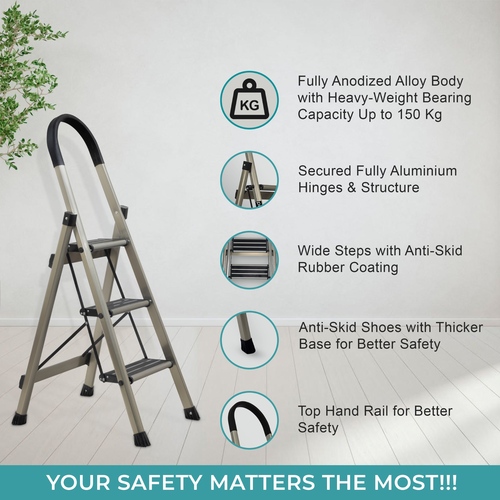 High Quality Aluminium Folding Ladder at Best Price in Chhatral