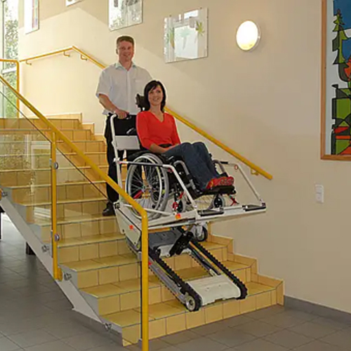 All-Rounder Stairclimber - Stainless Steel, Electric/Battery/Hydraulic Power Supply | Safety Sensor, Remote Controller, Ergonomic Design