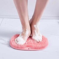 SILICONE BATH MASSAGE CUSHION WITH SUCTION CUP SHOWER FOOT SCUBBER BRUSH FOOT BATH MAT SCRUBBER