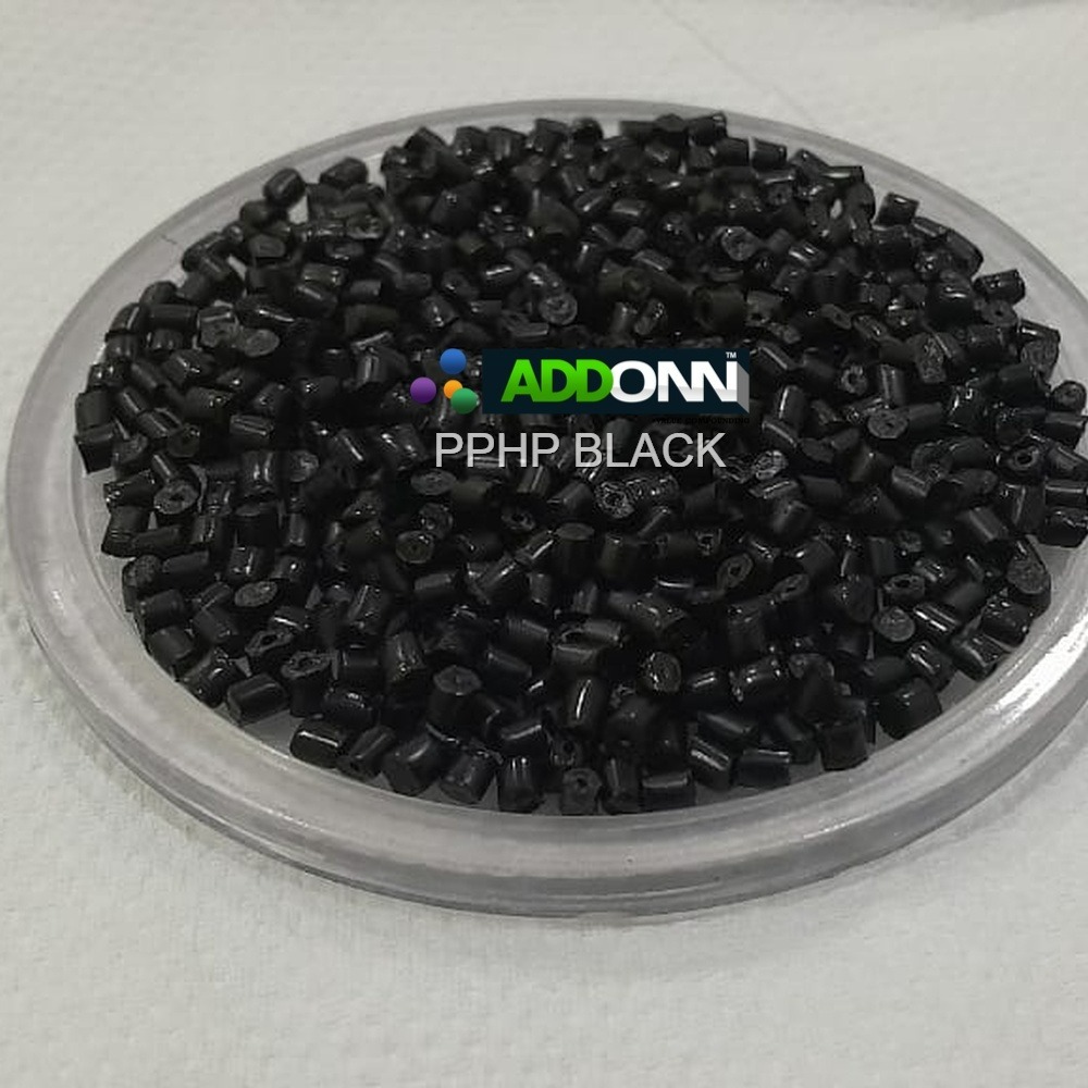 PPHP Plain Black Plastic Pellets Polypropylene Polymer