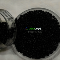 PPHP Plain Black Plastic Pellets Polypropylene Polymer