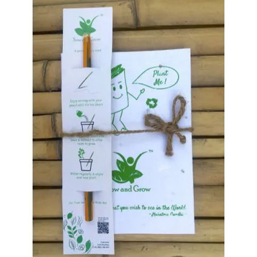 Plantable Diary and Seed Pencil Combo