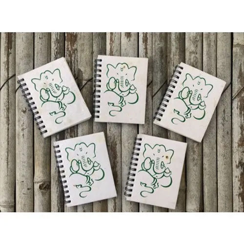 Eco Friendly Plantable Ganesha Printed Mini Spiral Notepad