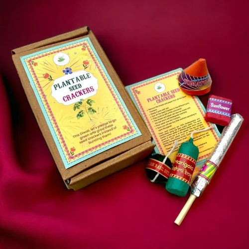 Multicolor Diwali Seed Crackers Plantable Seedbombs Beej Pataka