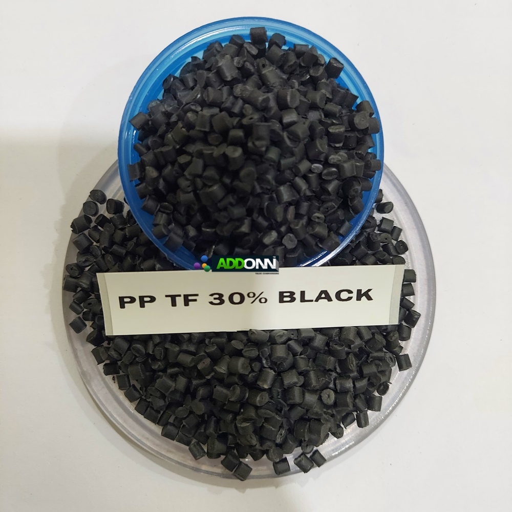PP TF 30% Black Plastic Pellets Polypropylene Polymer