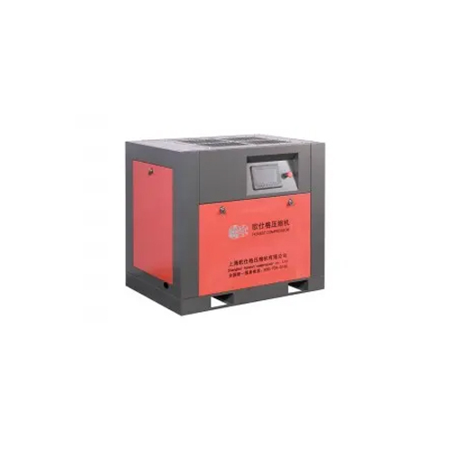 Grey And Red 15Kw To 20Hp Belt Driven Screw Rotary Air Compressor