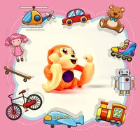 NAUGHTY 360 DEGREE ROTATION DANCING AND SPINNING ROLLING DOLL TUMBLE MONKEY TOY VOICE CONTROL BANANA MONKEY WITH MUSICAL TOY WITH LIGHT AND SOUND EFFECTS MONKEY TOY