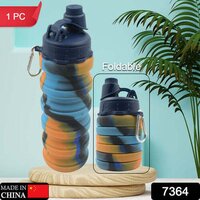 Foldable Water Bottle Bpa Free Fda Approved Food Grade Silicone Leak Proof Portable Sports Travel Water Bottle
