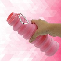 FOLDABLE WATER BOTTLE BPA FREE FDA APPROVED FOOD GRADE SILICONE LEAK PROOF PORTABLE SPORTS TRAVEL WATER BOTTLE