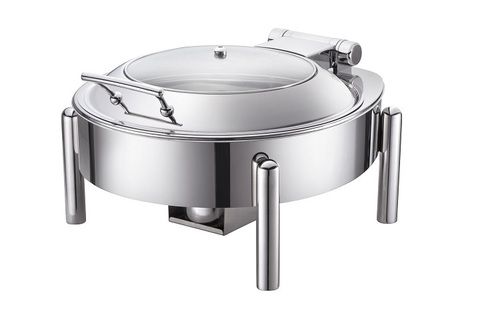 7 ltrs. Round pipe leg chafing dish
