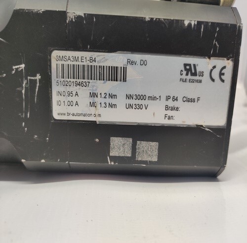 BR 3MSA3M E1-B4 SERVO MOTOR