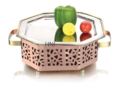 Octagonal Diamond Copper snack warmer