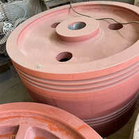 Maroon Cast Iron Crusher Flywheel
